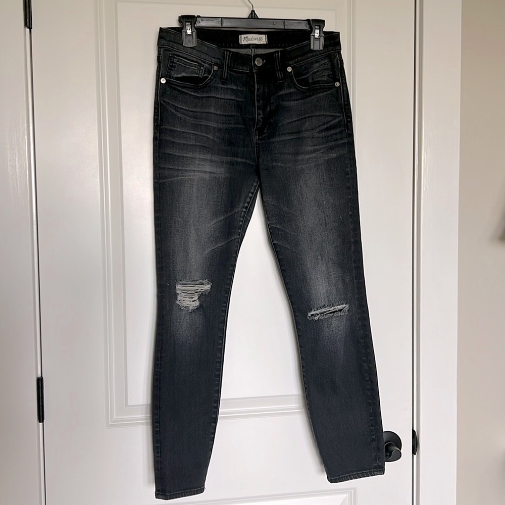 Madewell High Rise Skinny Distressed Stretch SZ 29